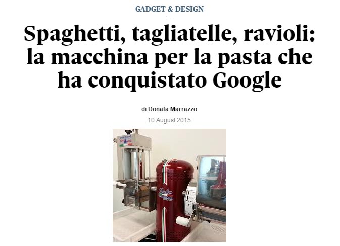 Sole24ore food italia mini google architetto paolo albano