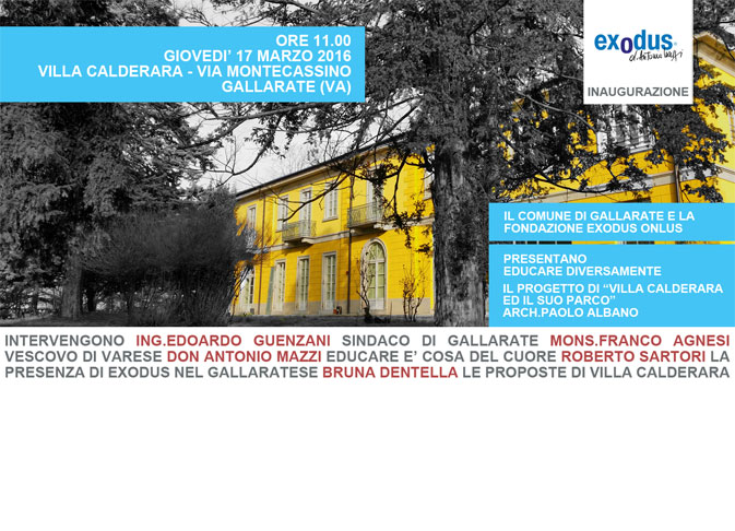 Inaugurazione Villa Calderara Exodus Paolo Albano Architetto Como
