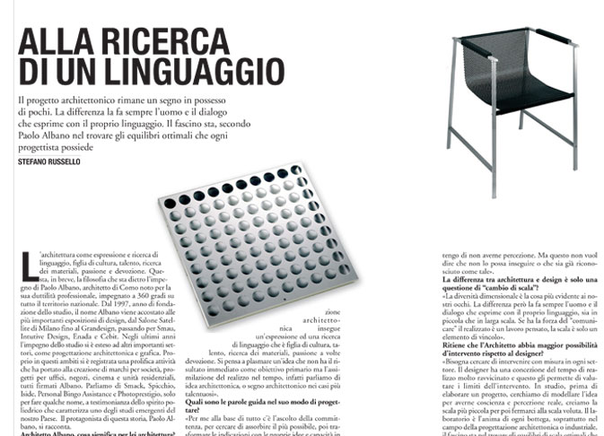 Intervista de Il Giornale Paolo Albano Architetto Como